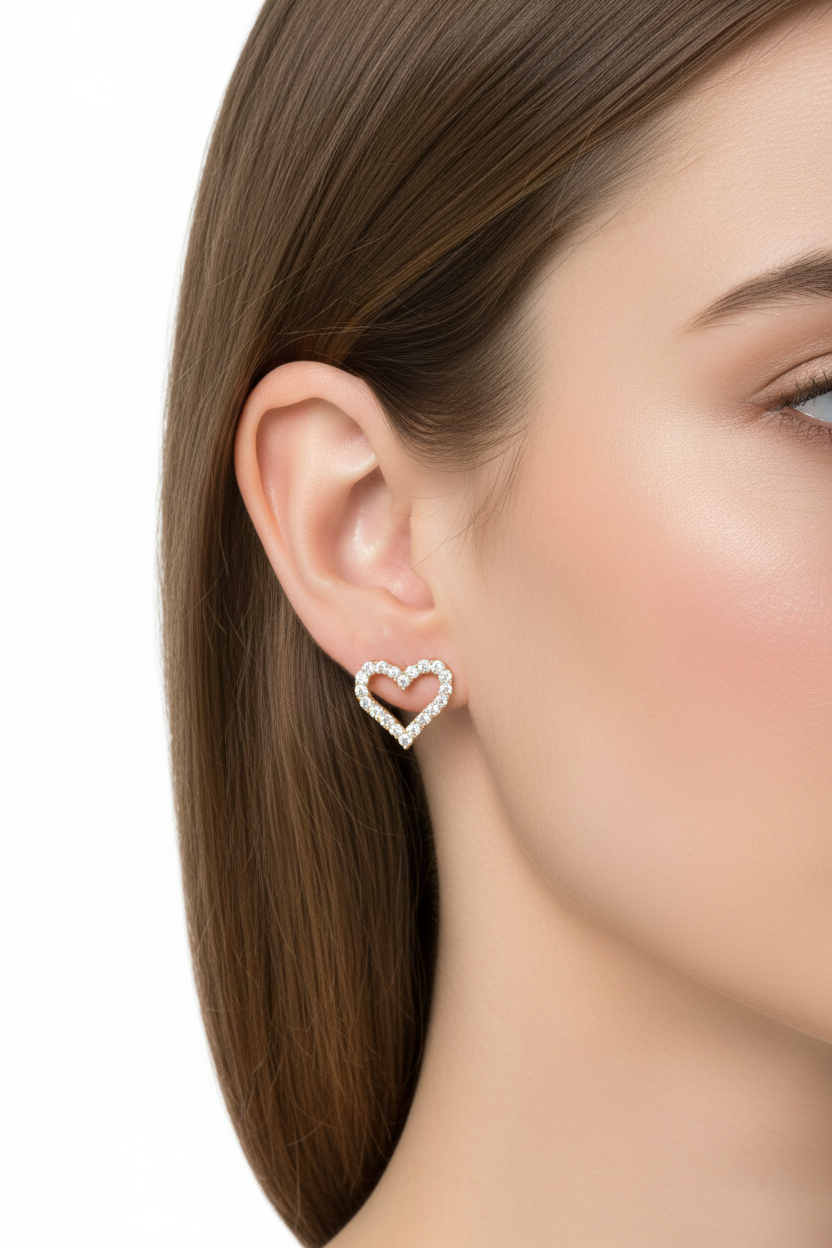 模特兒佩戴圖 4 - 耳環細節特寫