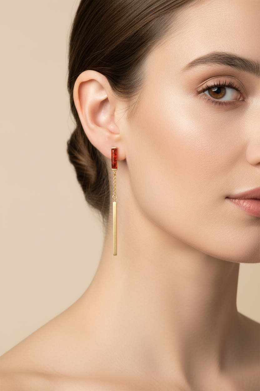 模特兒圖5 - 耳環細節