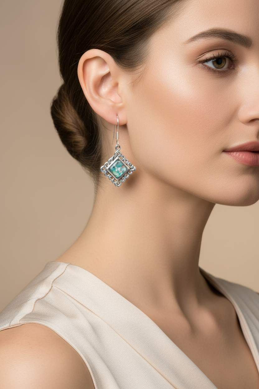 模特兒圖5 - 耳環細節