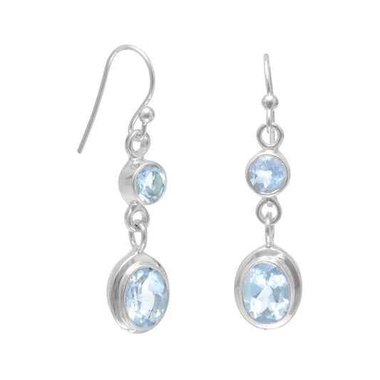 Blue Topaz Earrings