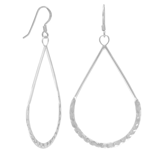 Hammered French Wire Earrings