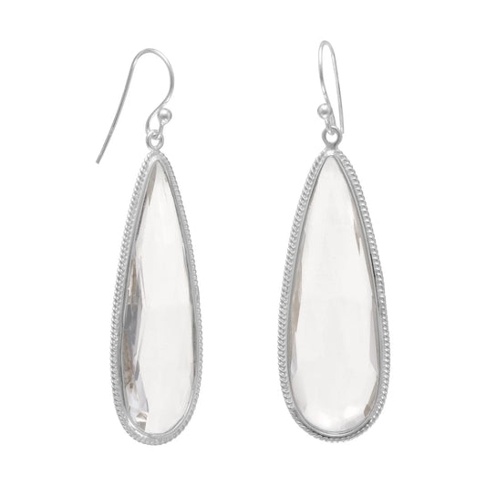 Faceted Quartz Earrings