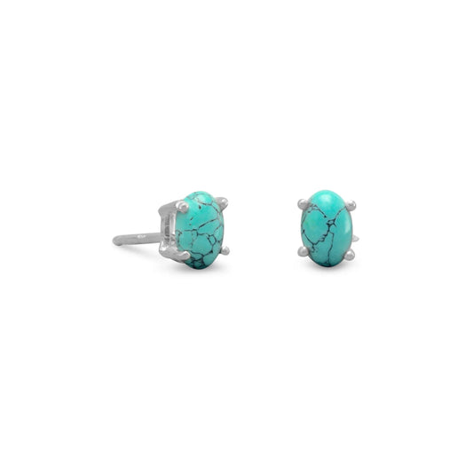 Stabilized Turquoise Stud