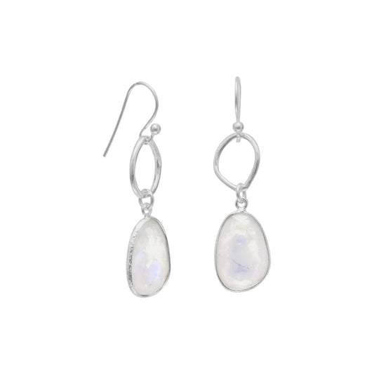 Rainbow Moonstone Earrings