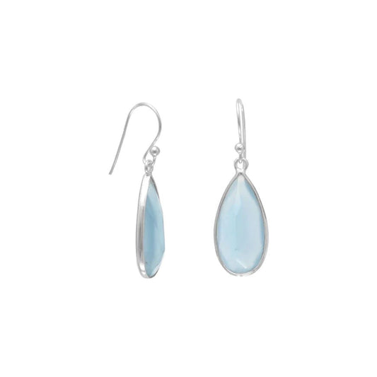 Blue Chalcedony Earrings