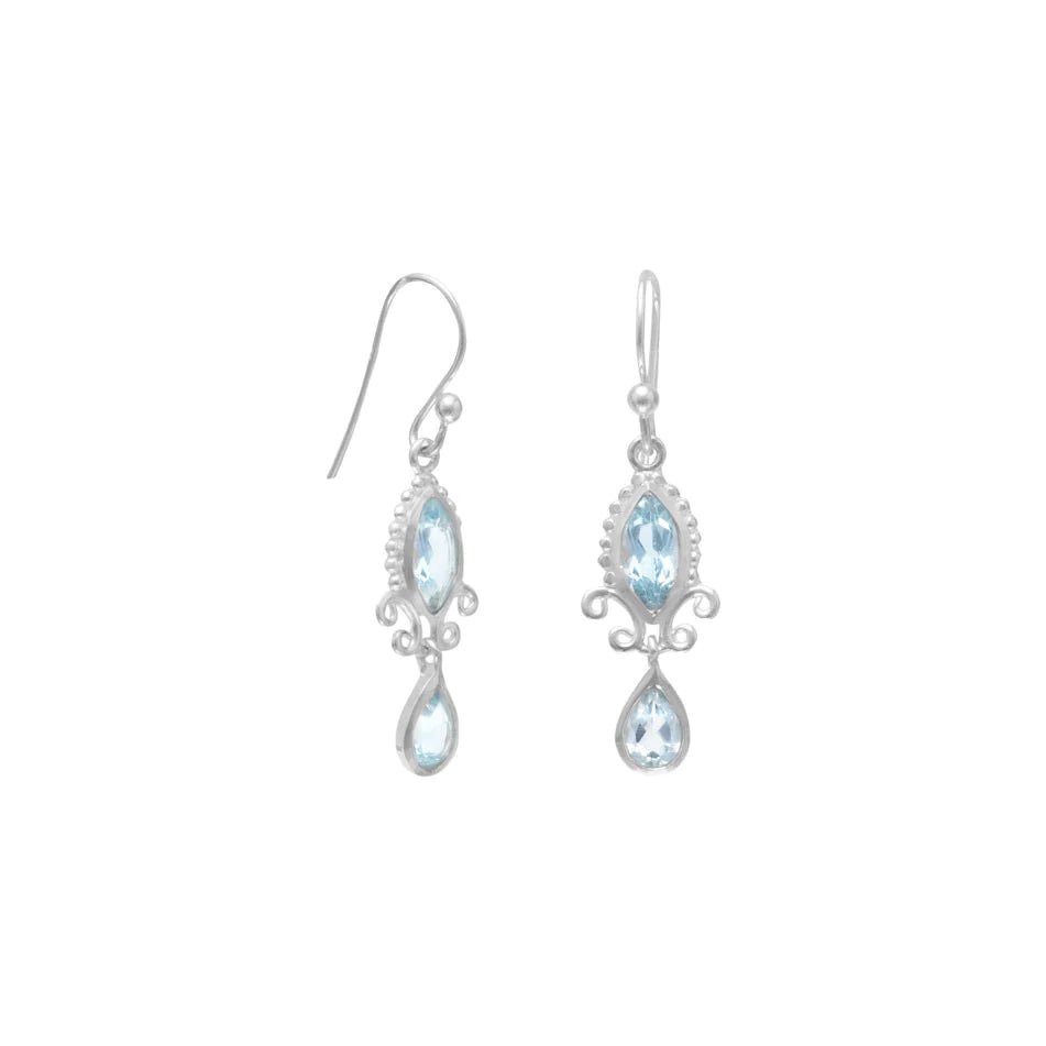 Blue Topaz Earrings