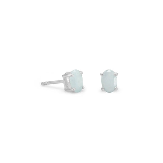 Faceted Aquamarine Earrings