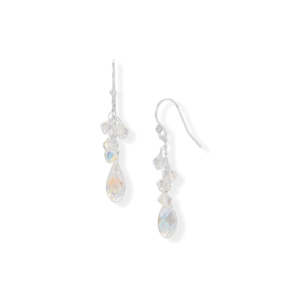 Elegant Swarovski Crystal Cluster Earrings