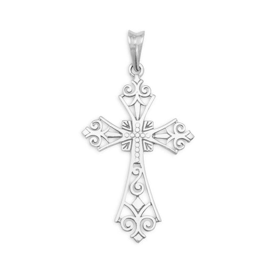 Oxidized Cross Pendant