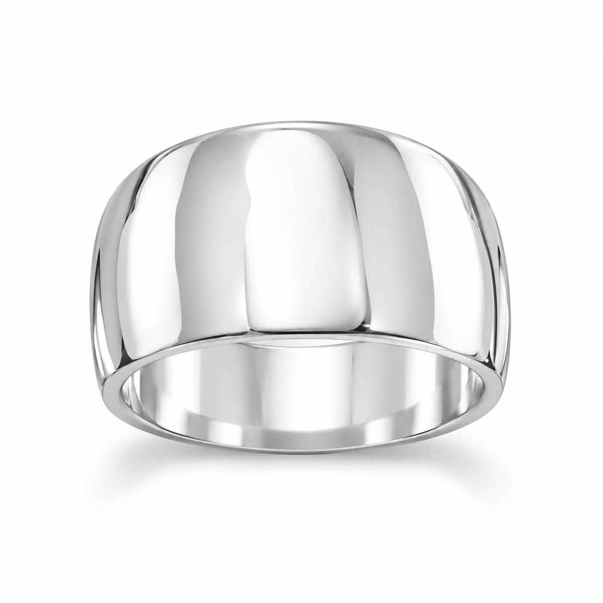 Tapered Band Ring 925 Sterling Silver Polished 5mm to 12mm Unisex Sizes 6-12