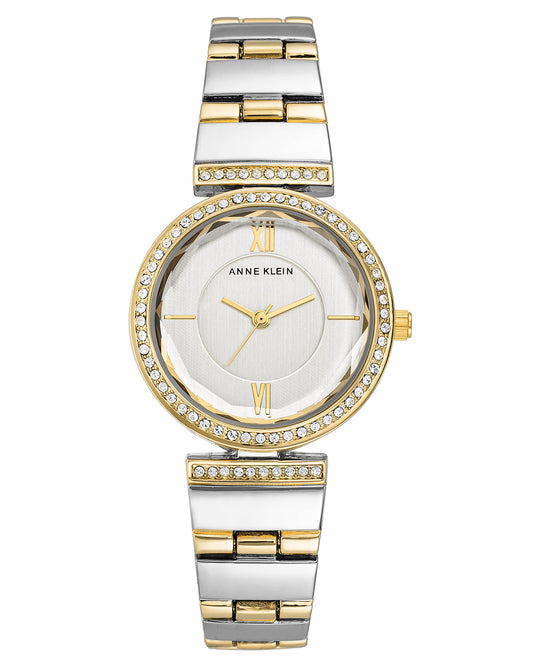 Anne Klein Women's Premium Crystal Accented Bracelet Watch