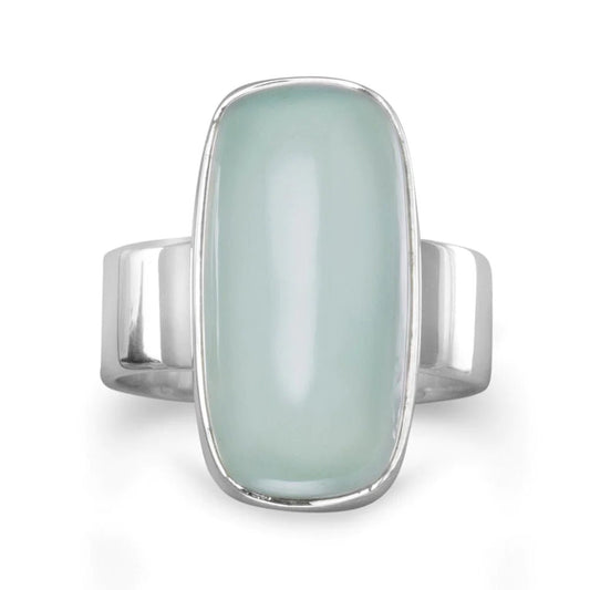 Green Chalcedony Ring