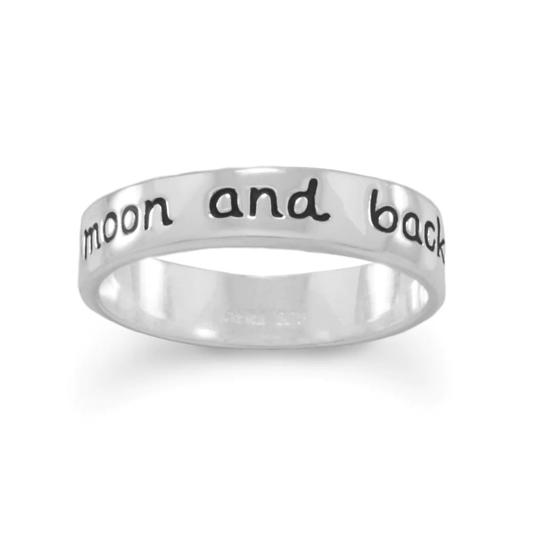 "Love you to the moon and back" Ring