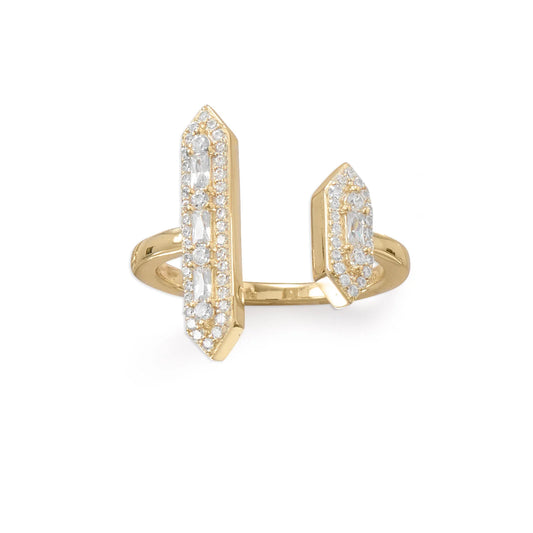 14 Karat Plated CZ Ring