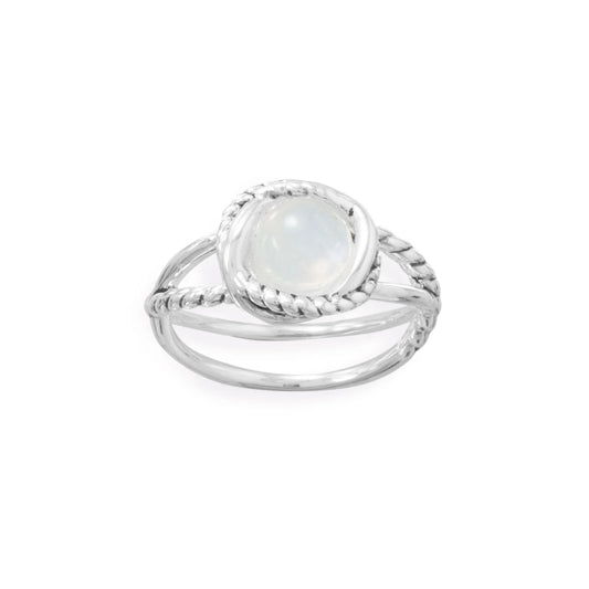 Rainbow Moonstone Ring