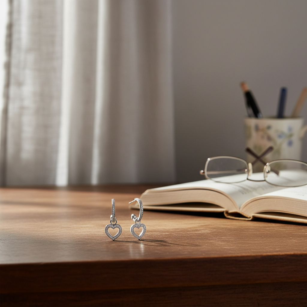 書桌場景 - 淺灰色亞麻布背景