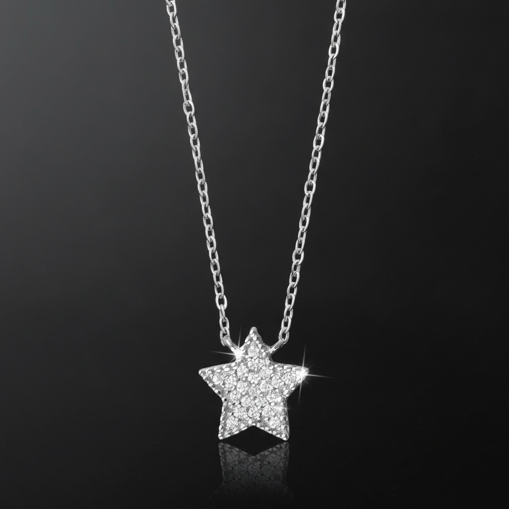 深色背景項鍊照片