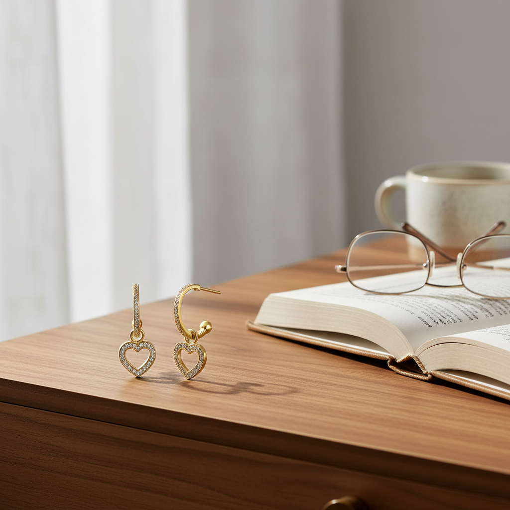 書桌場景 - 淺灰色亞麻布背景