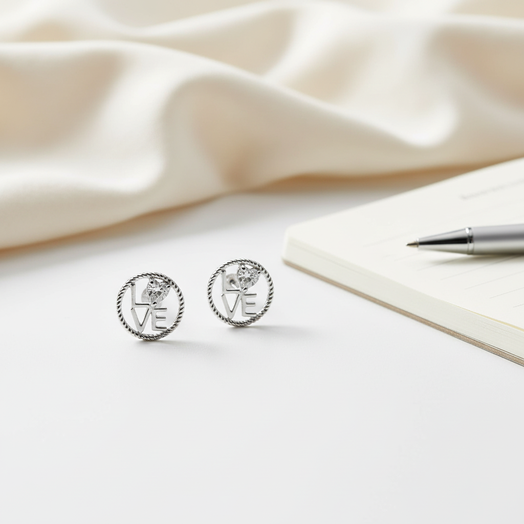 書桌場景 - 奶油色棉布背景