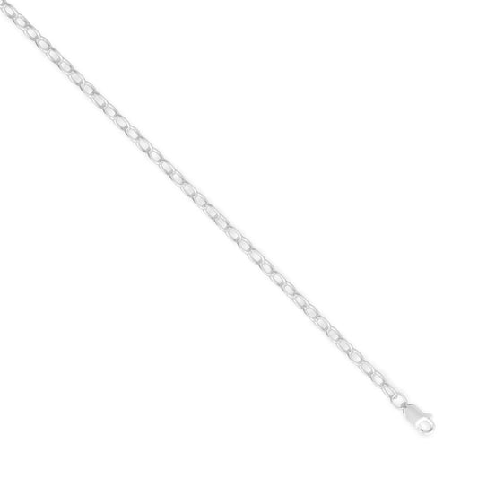 Open Link Cable Chain Necklace 925 Sterling Silver Lobster Clasp USA 3.8mm