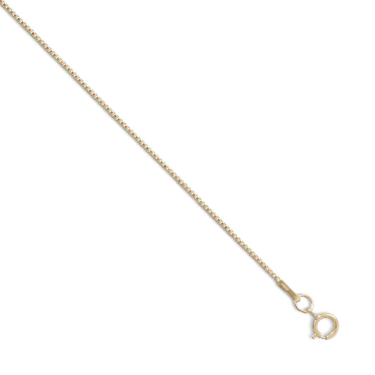 Box Chain Necklace 14/20 Gold Filled Spring Ring Closure 1mm