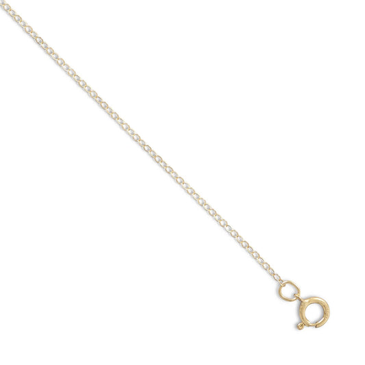 Cable Chain Necklace 14/20 Gold Filled Spring Ring Closure 1.5mm