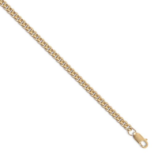 Curb Chain Necklace 14/20 Gold Filled Lobster Clasp 2.9mm