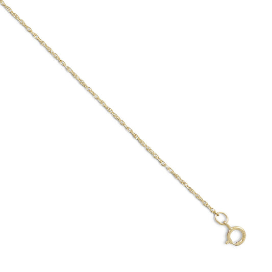 Rope Chain Necklace 14/20 Gold Filled Spring Ring Clasp 1.1mm
