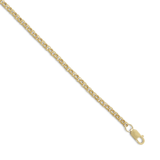 Rolo Chain Necklace 14/20 Gold Filled Lobster Clasp 2.6mm