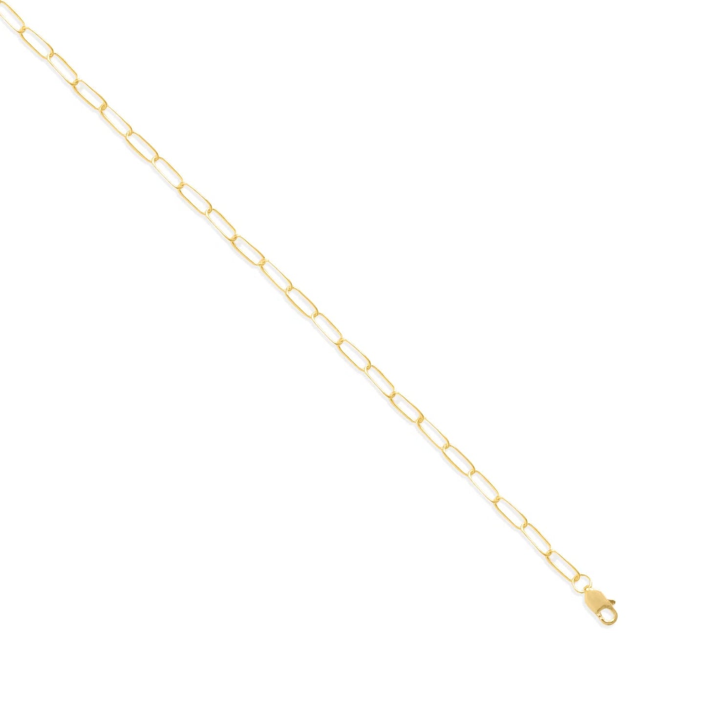 Paperclip Cable Chain Necklace 14/20 Gold Filled Lobster Clasp 2.8mm