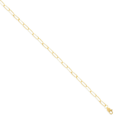 Paperclip Cable Chain Necklace 14/20 Gold Filled Lobster Clasp 2.8mm