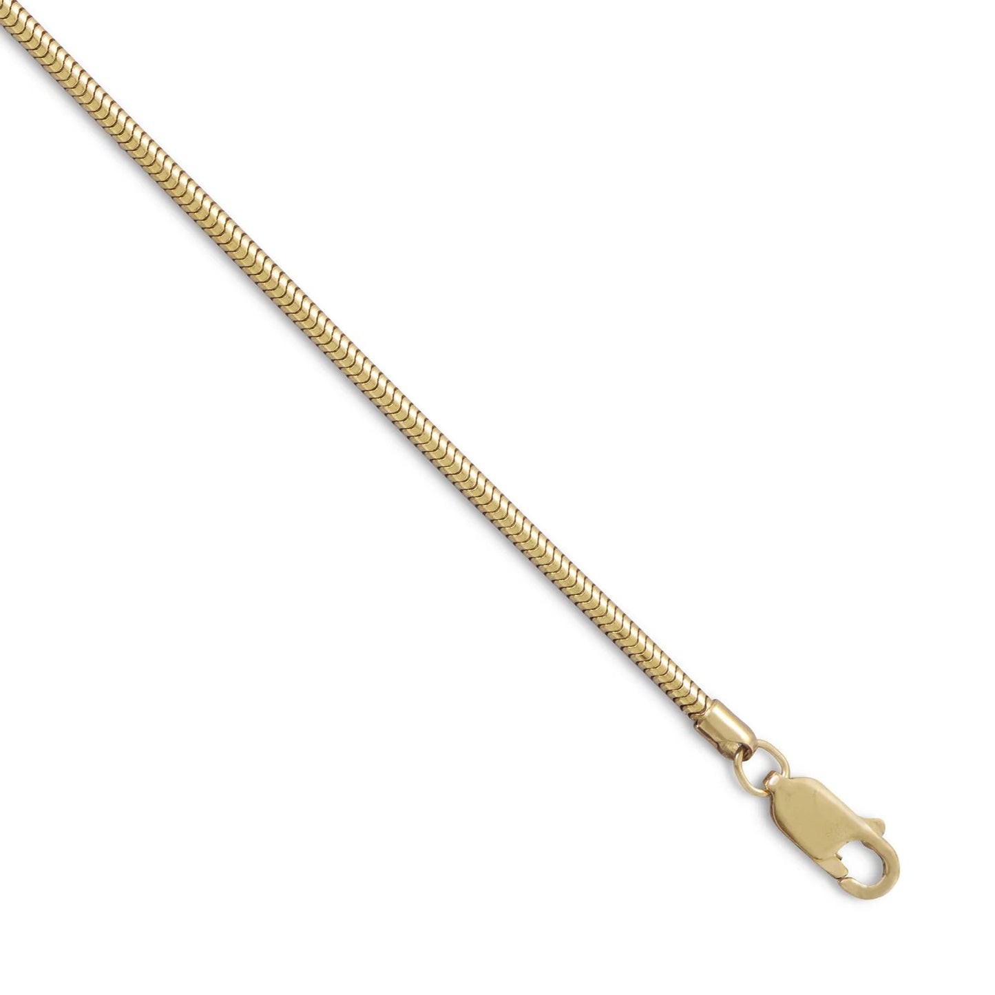 Snake Chain Necklace 14/20 Gold Filled Lobster Clasp 2mm