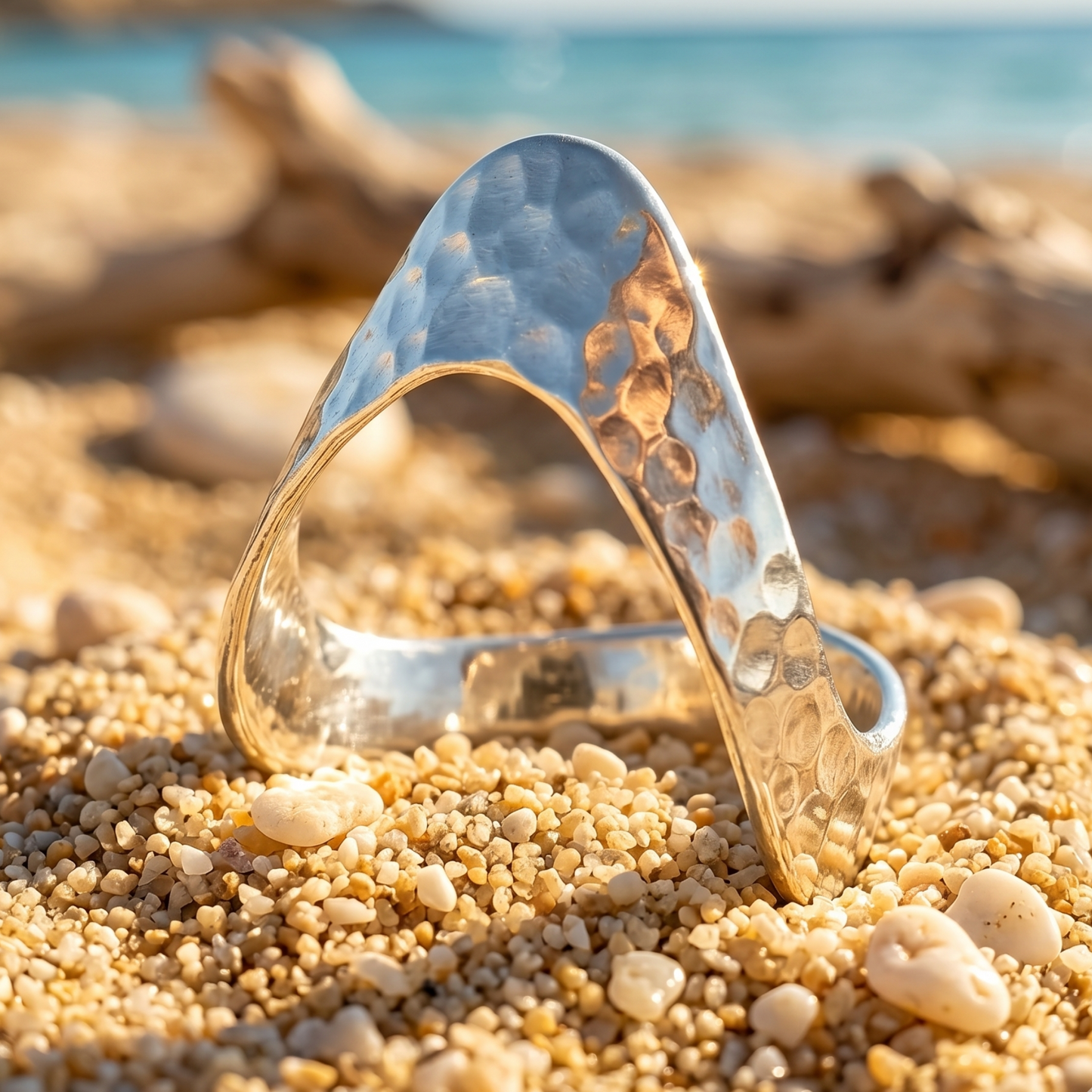 Hammered Victory V Ring 925 Sterling Silver Graduated 3-7mm Band Sizes 5-10