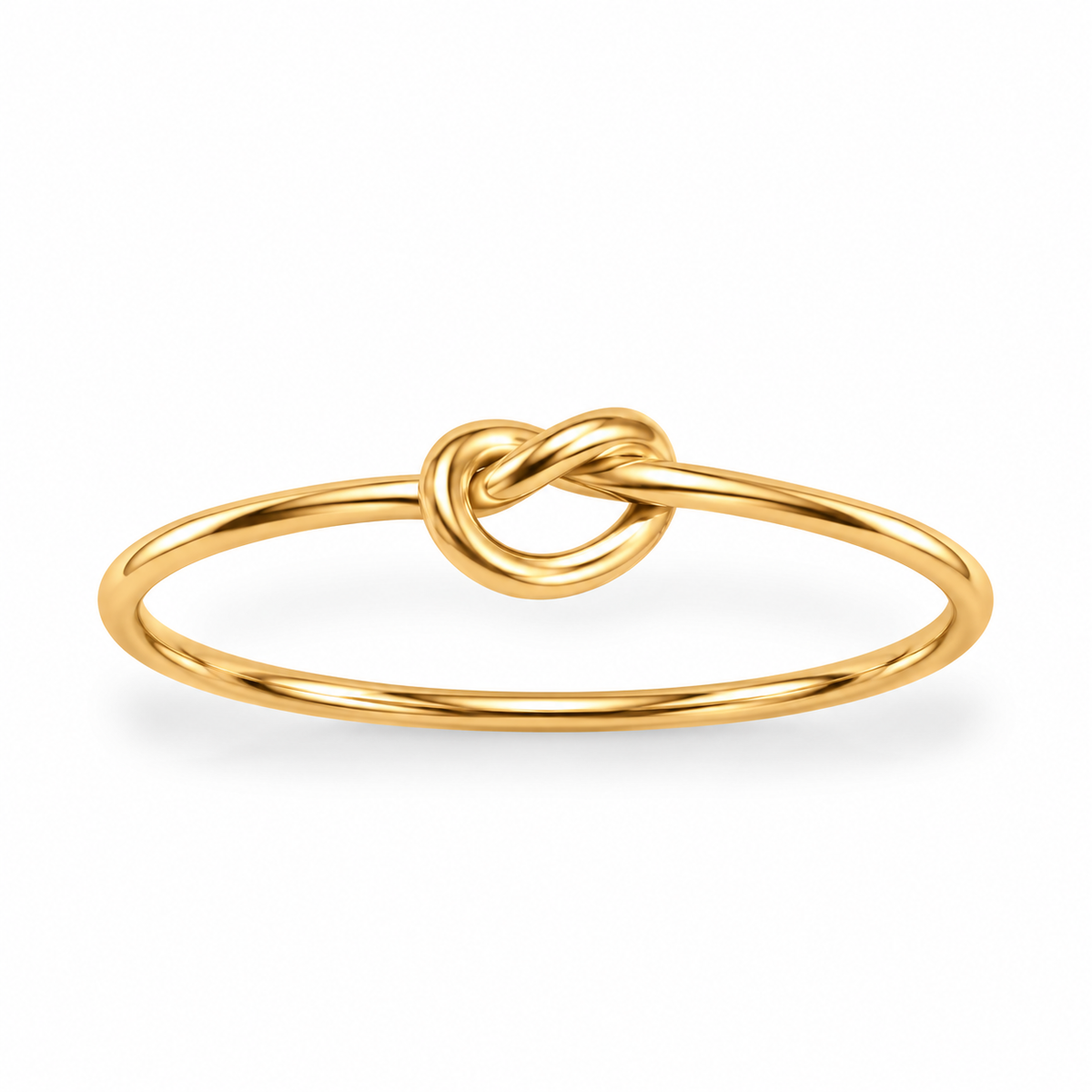 Thin Love Knot Ring 14/20 Gold Filled 1mm Wide Sizes 5-10
