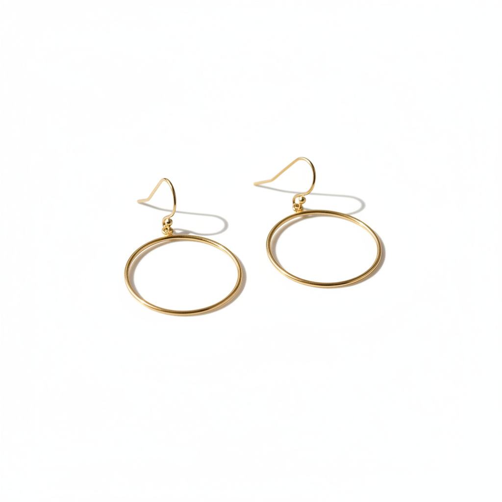 Artistic arrangement of earrings