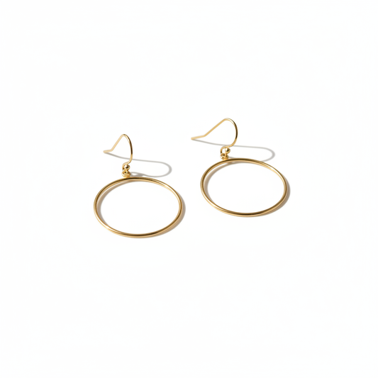 Artistic arrangement of earrings
