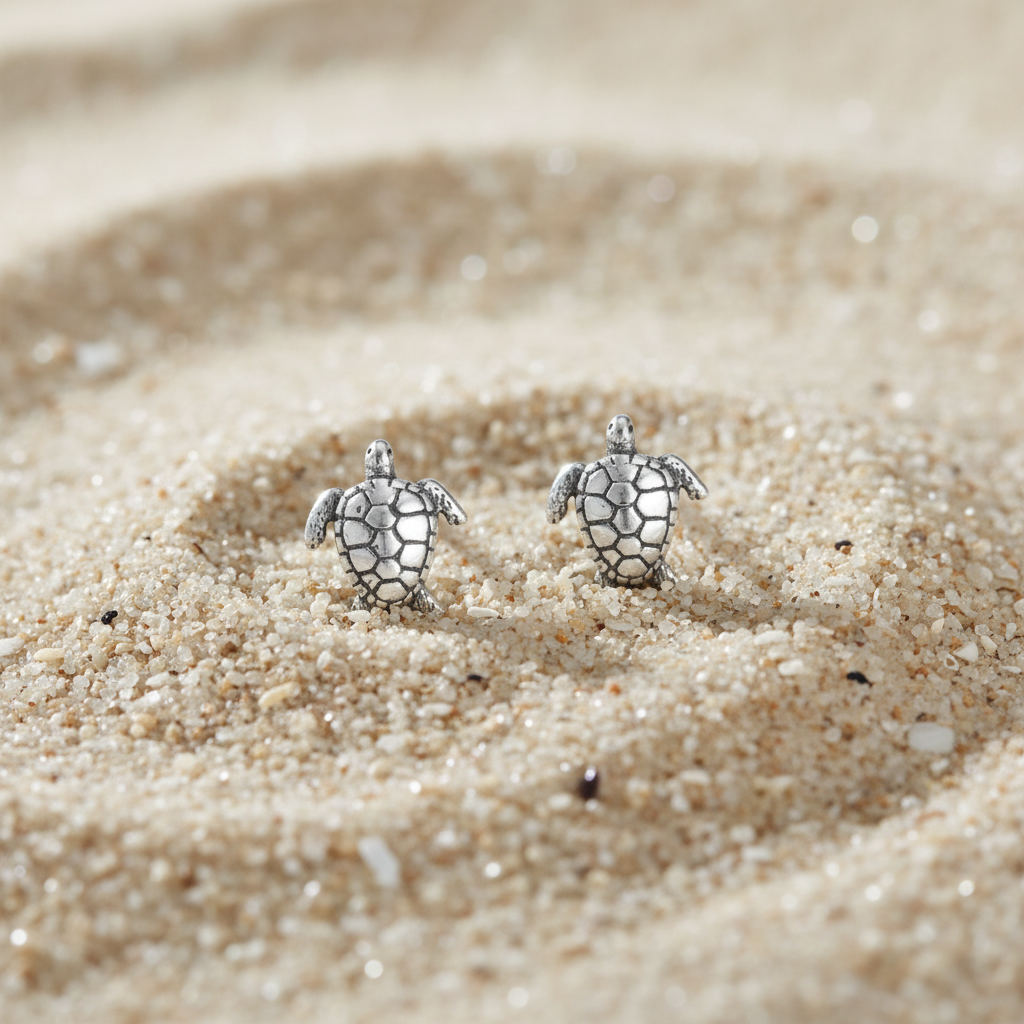 Artistic arrangement on fine sand