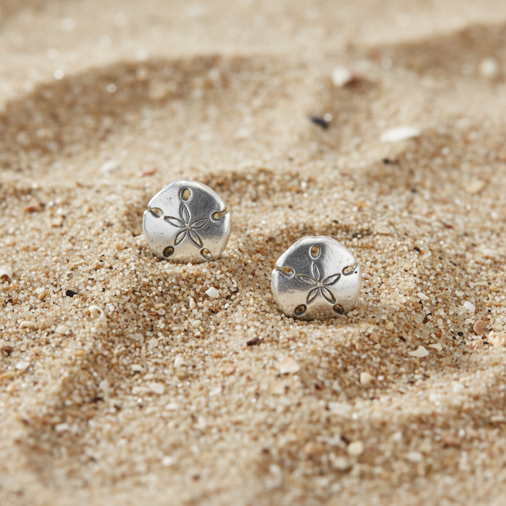 Artistic arrangement on fine sand