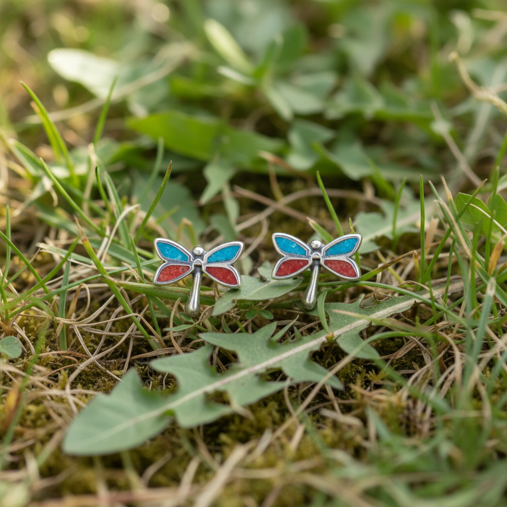 Artistic arrangement on grass