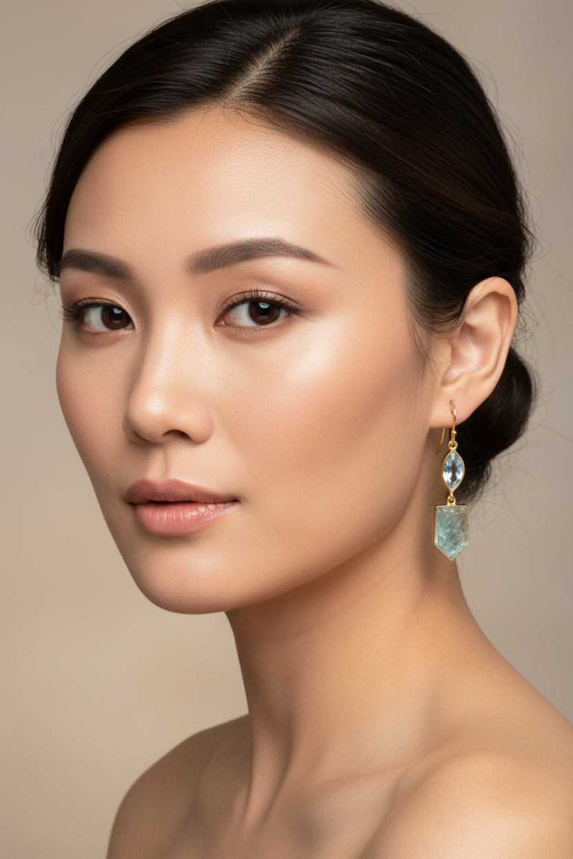 Asian Model Blue Topaz