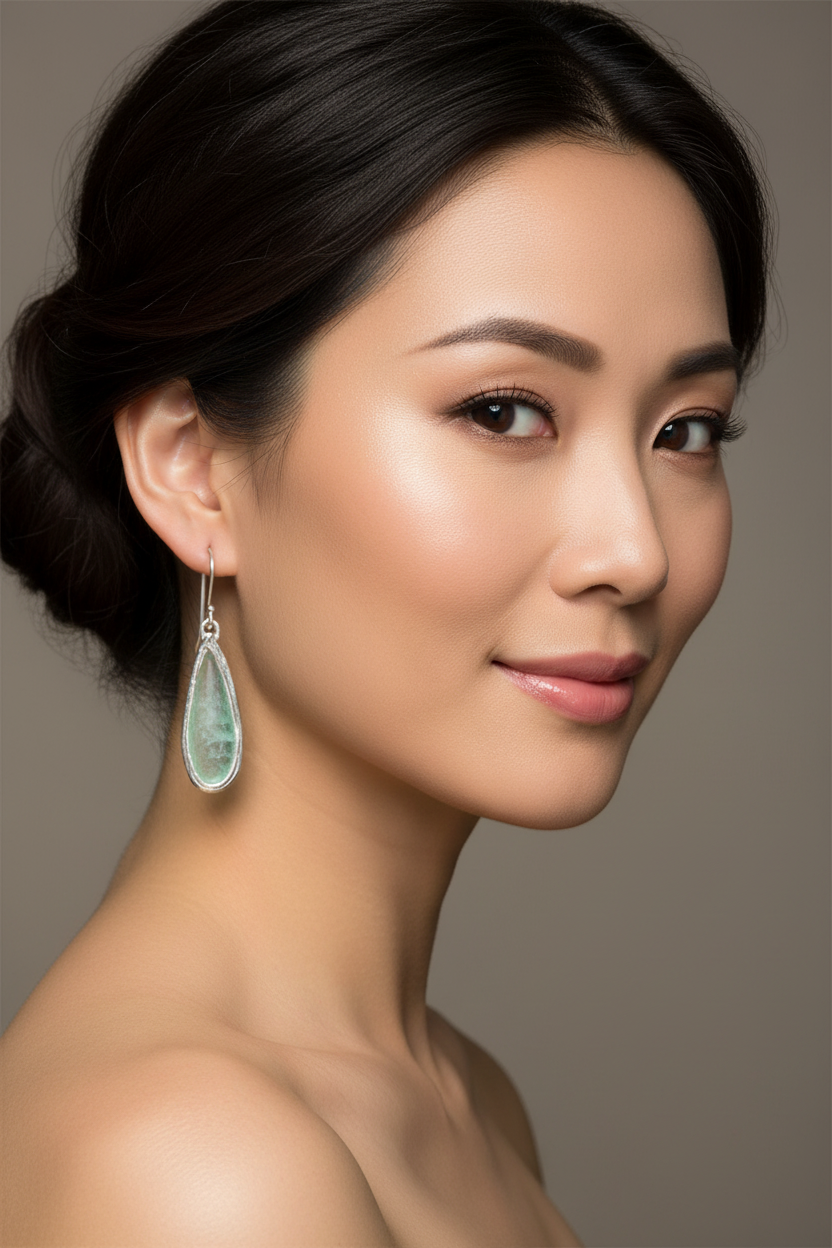 Asian Model Green Roman Glass