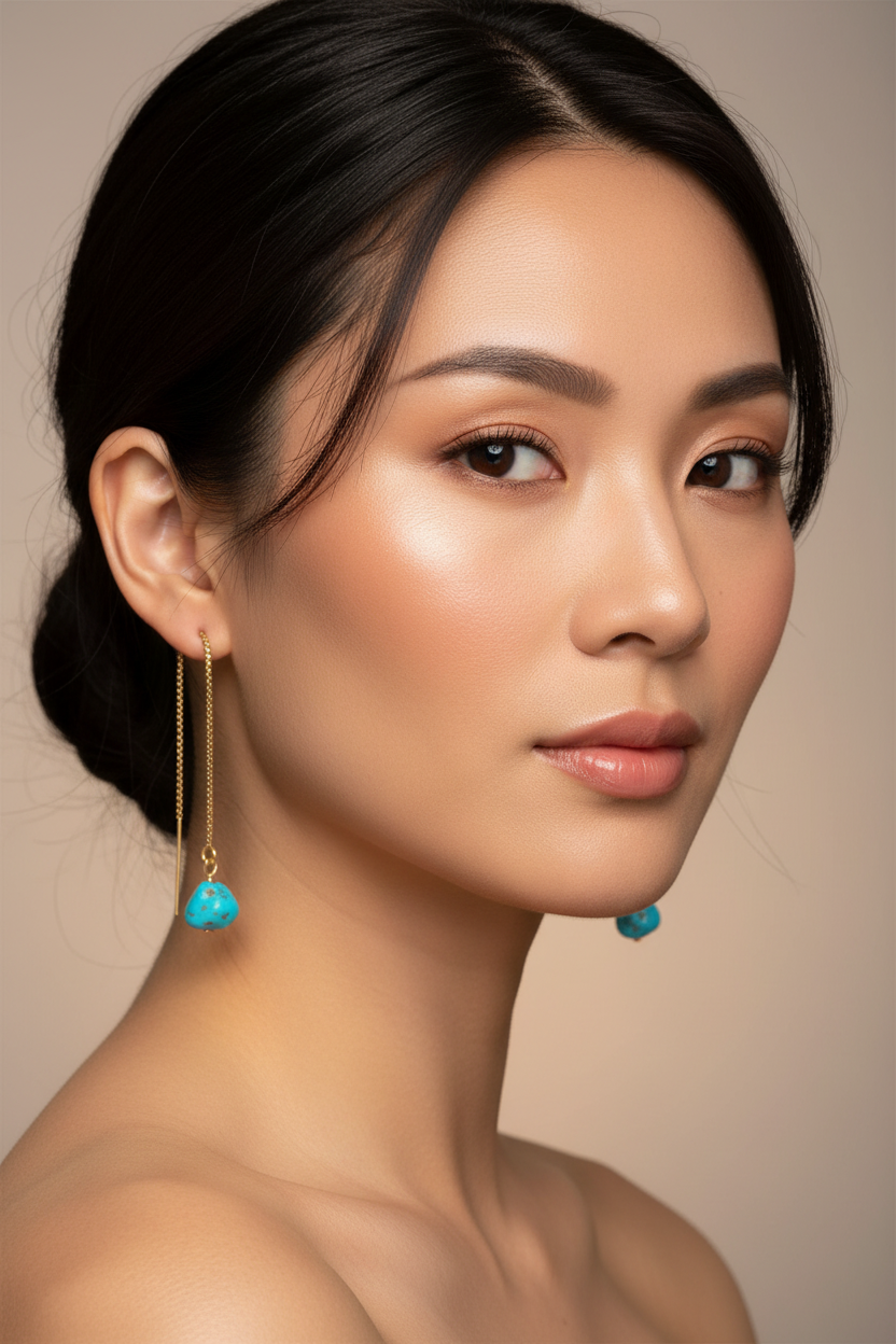 Asian Model Turquoise Threader