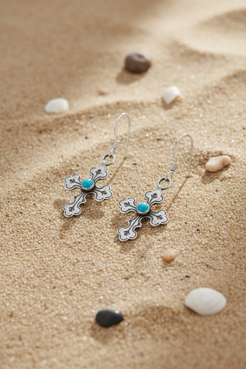 Beach Sand Turquoise Cross