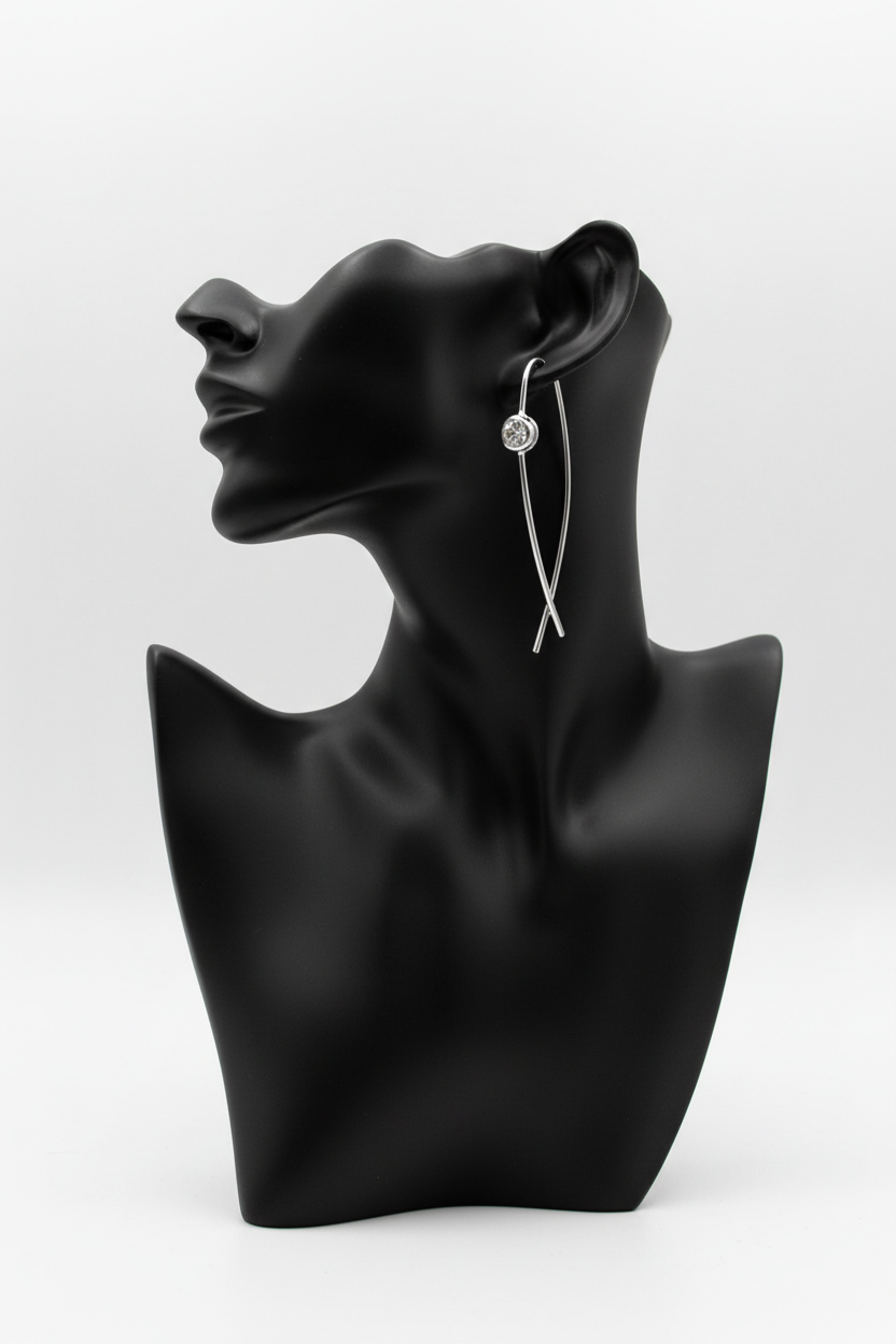 Black Matte Mannequin Rhodium Wire