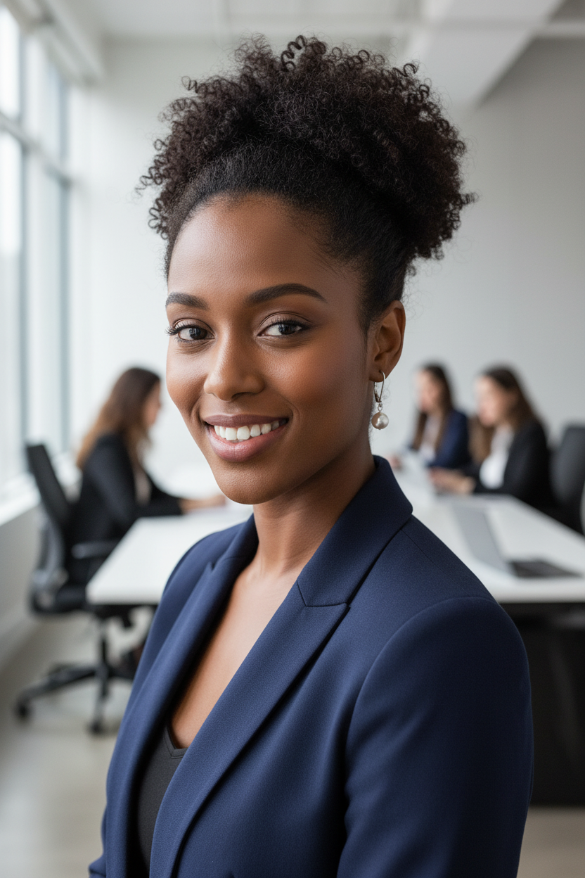 Black woman in professional setting