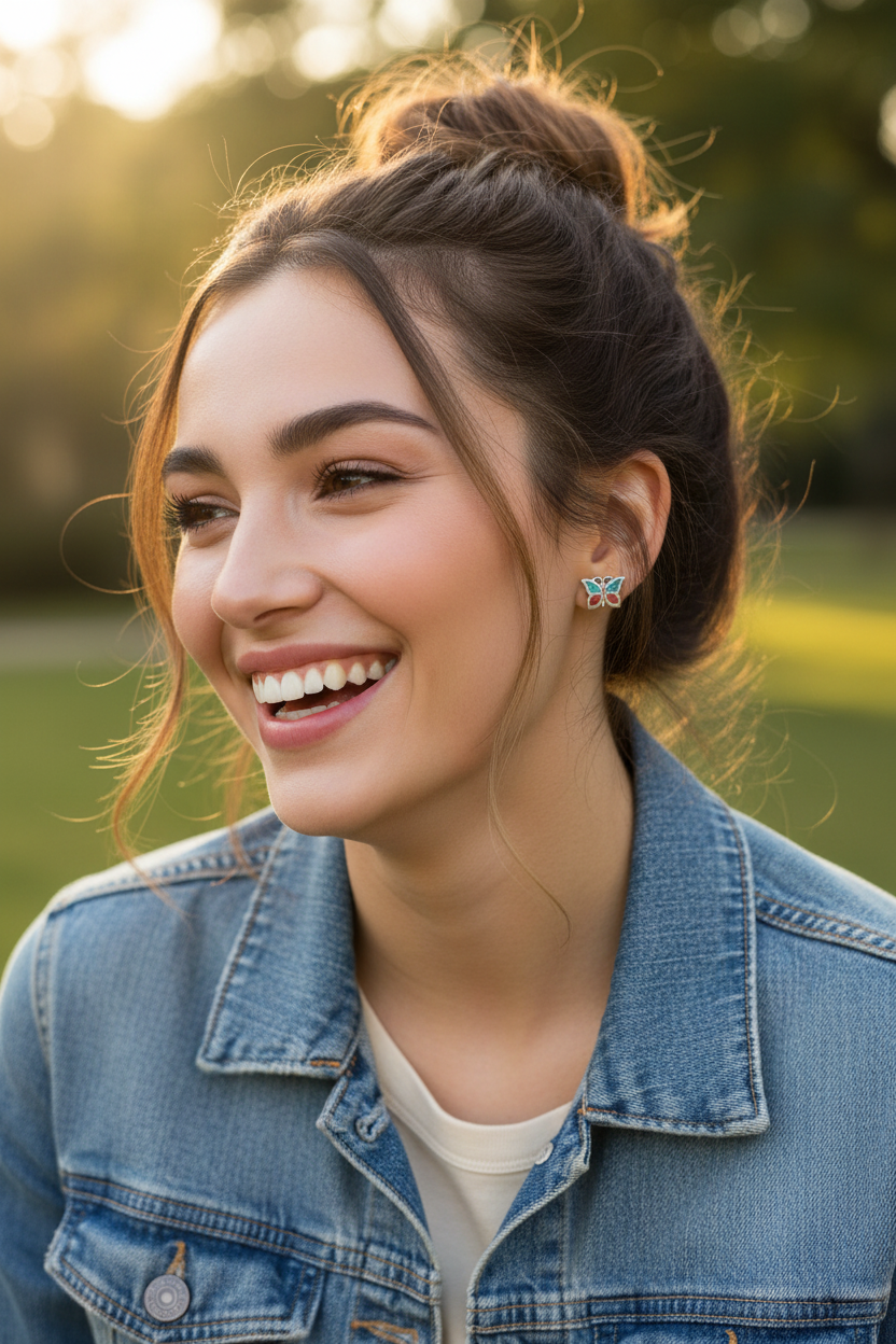 Carefree denim jacket style