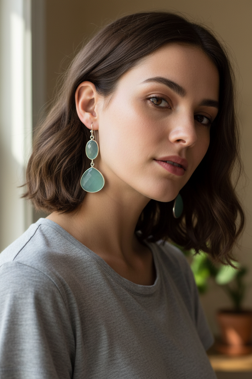 Casual Confident Sea Green Chalcedony