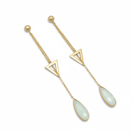 Chalcedony White Angled
