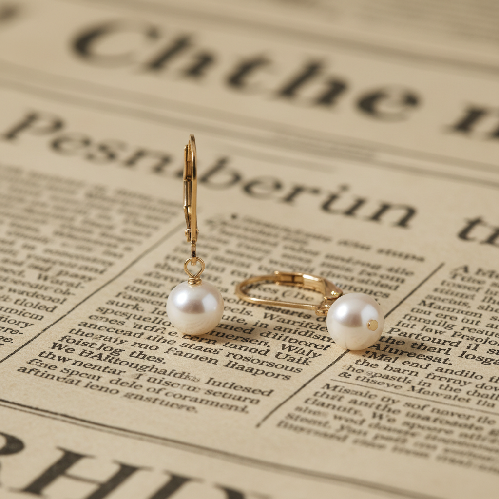 Close-up on vintage newspaper