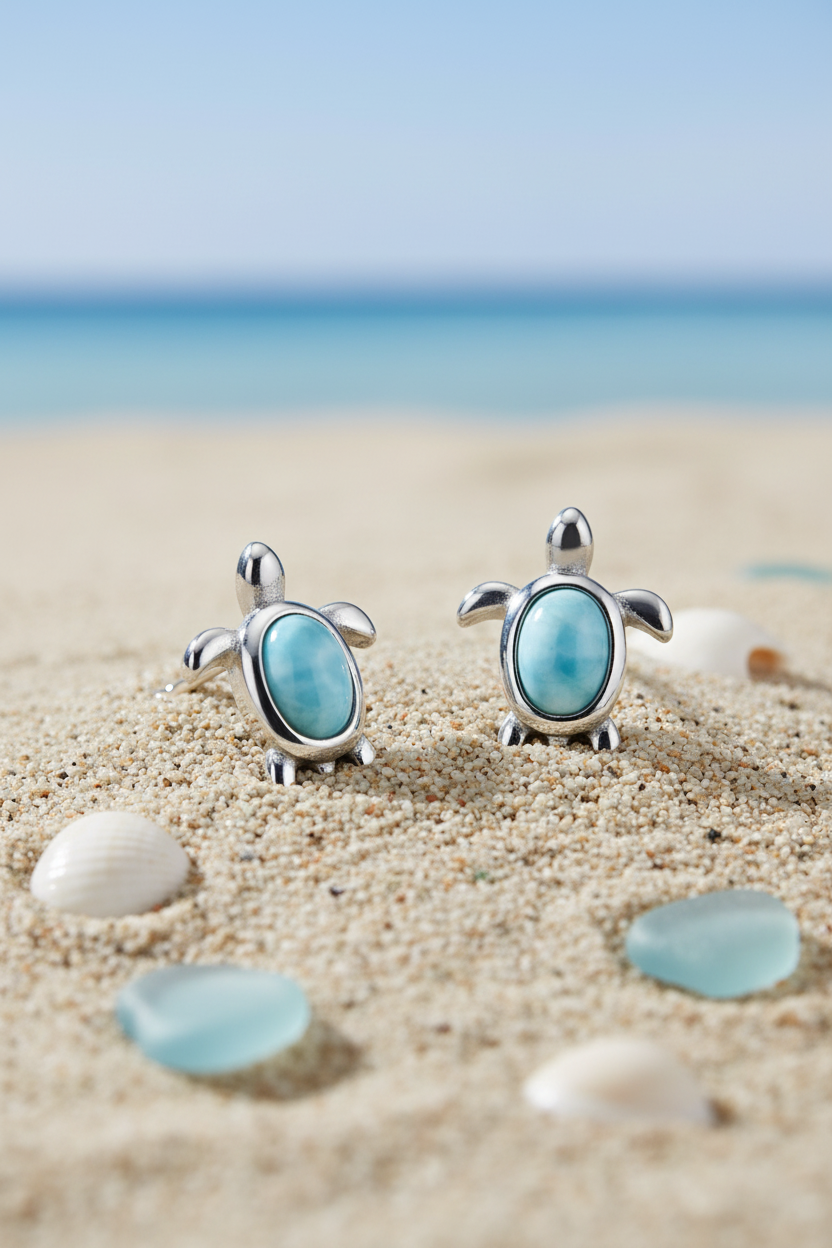 Coastal Sand Larimar Turtle